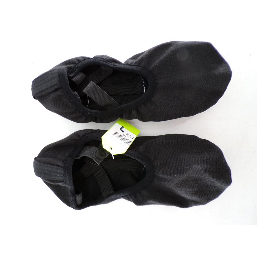Dance Ballet Shoes DUX Adult 7M No Tie Slip On Canvas Crossing Straps Split Sole